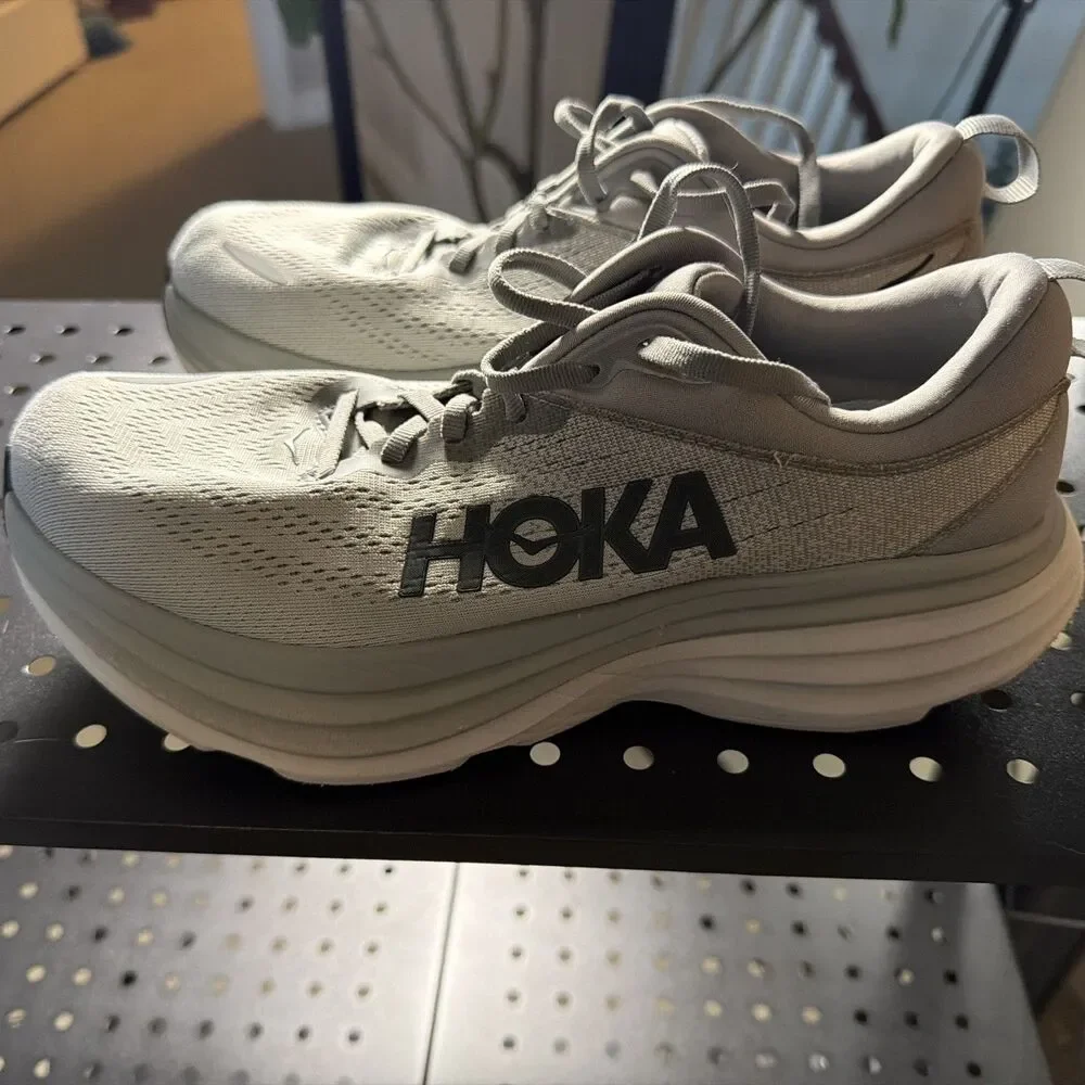 Hoka M One One Bondi 8 Gray Men’s Sneakers 8.5D